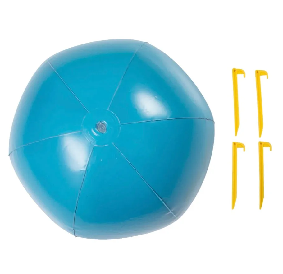 2-in-1 Inflatable Basketball & Soccer