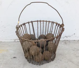 Basket of Bocci Balls (Decor)