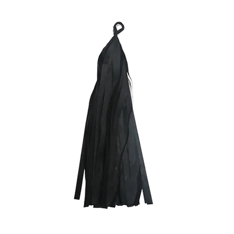 Black Tissue Single Tassel