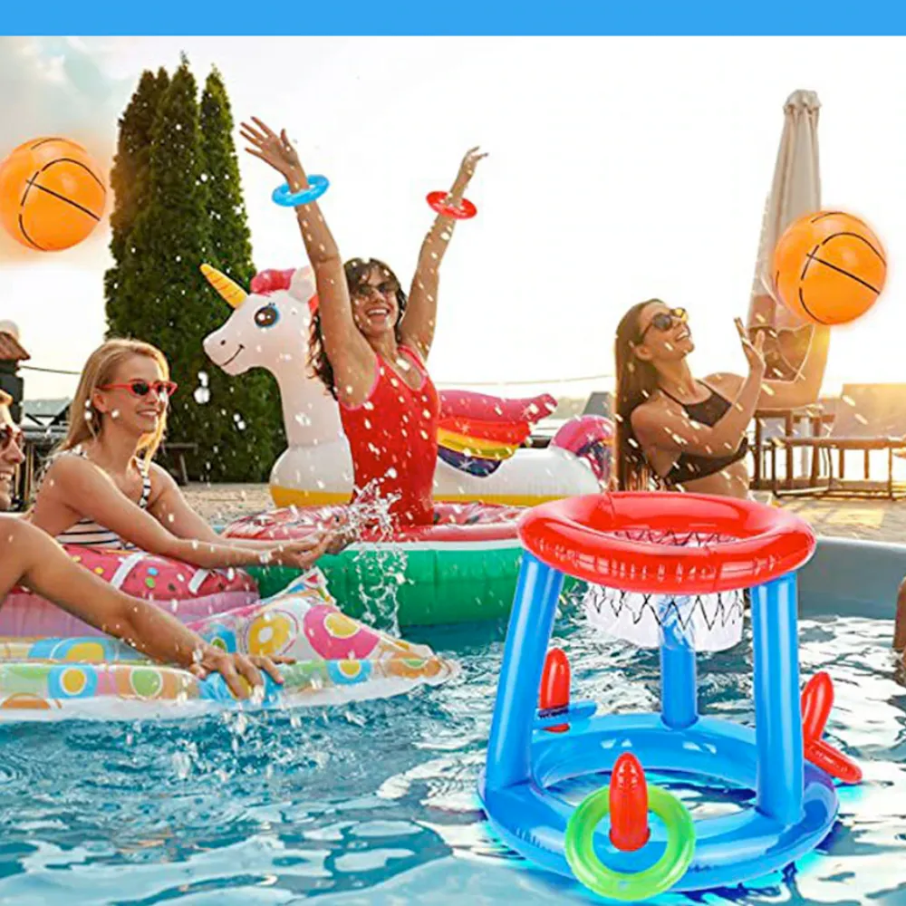 Inflatable Swimming Pool Basket Ball Set