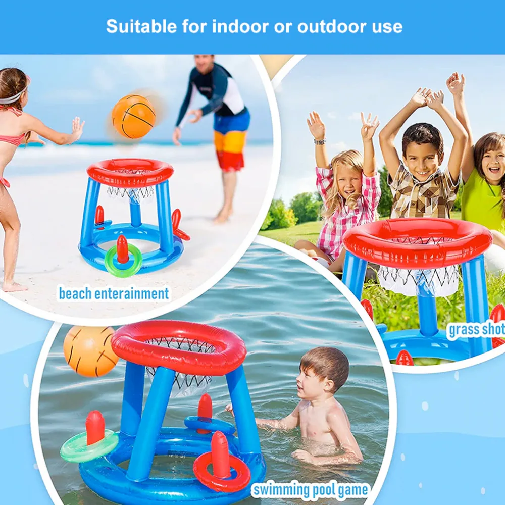 Inflatable Swimming Pool Basket Ball Set