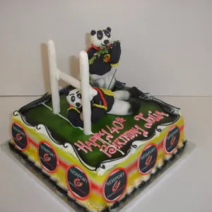 Panda Rugby Cake