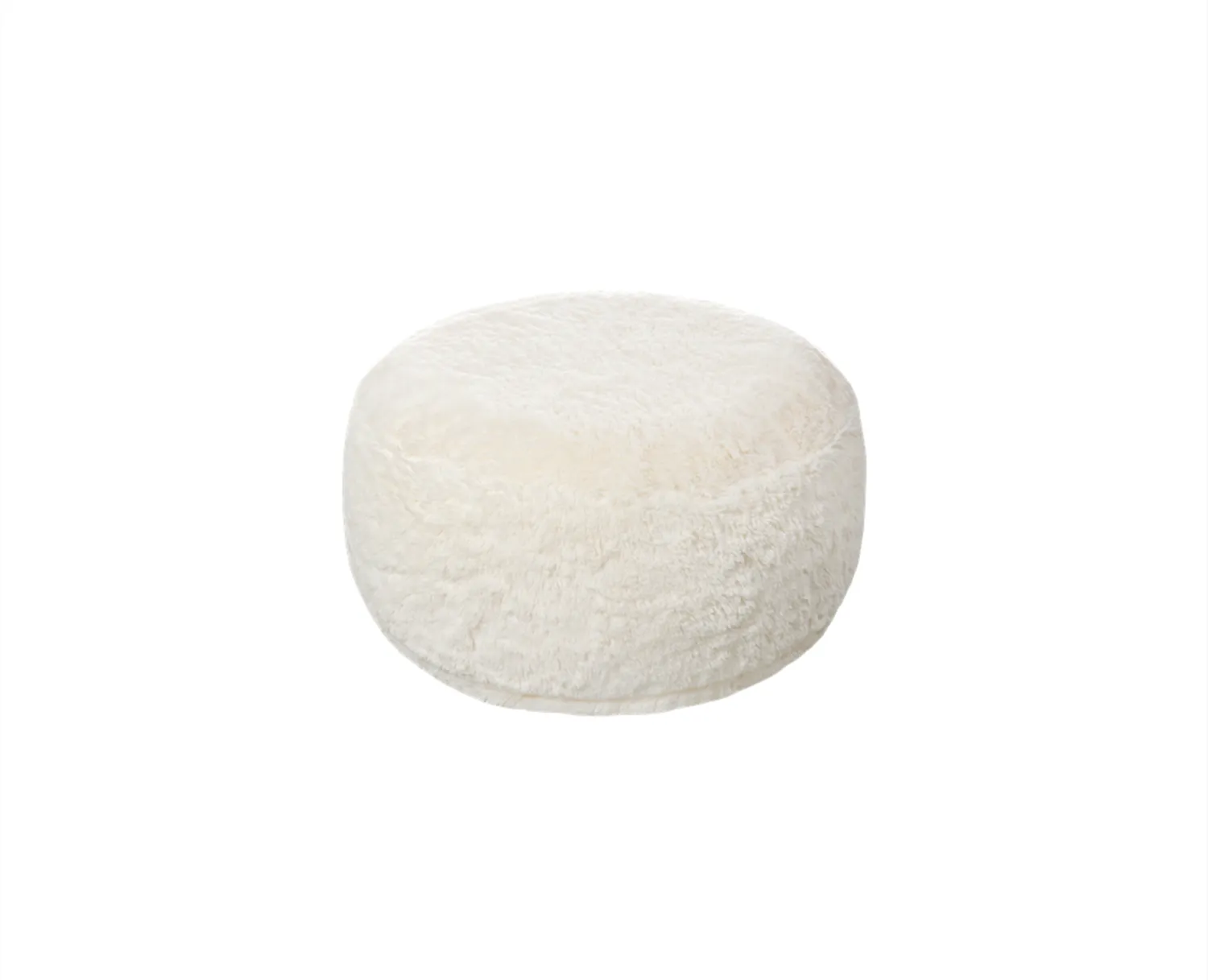 White Inflatable Chair, Softer,Removable and Washable Fur Cover